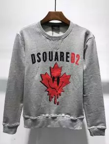 dsquared2 logo sweatshirt fashion logo printing gray ds266